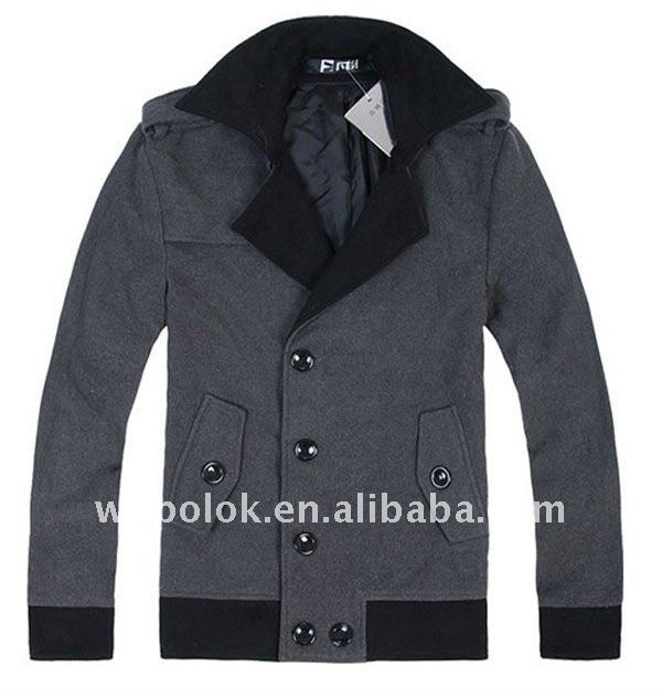 ヨーロピアンスタイルの紳士服メルトンウールのグレーのジャケット2013問屋・仕入れ・卸・卸売り