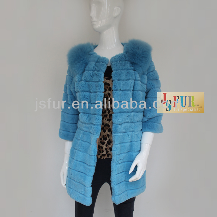 中国メーカー2014新製品の高品質のウサギの毛皮の女性の冬のコート問屋・仕入れ・卸・卸売り