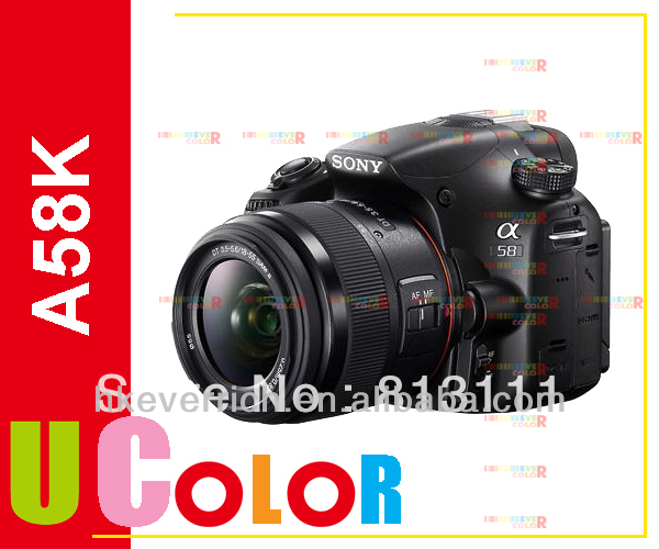 ソニーアルファSLT-A58 A58K 20.1 MPデジタル一眼レフカメラ18〜55ミリメートルレンズKI / W問屋・仕入れ・卸・卸売り