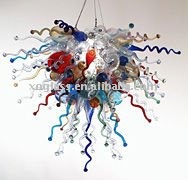 グラスアートのシャンデリアXO-2011608＆吹きガラスの装飾＆ガラス工芸問屋・仕入れ・卸・卸売り