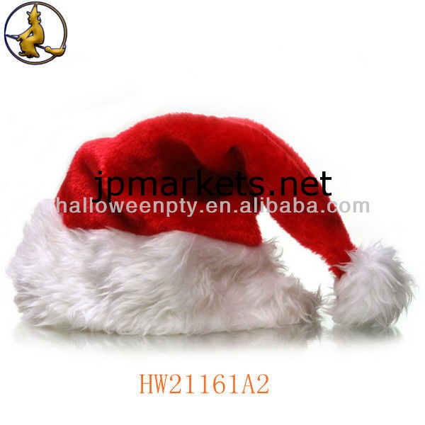 軟質赤色クリスマス帽子クリスマスイブパーティーサプライ問屋・仕入れ・卸・卸売り