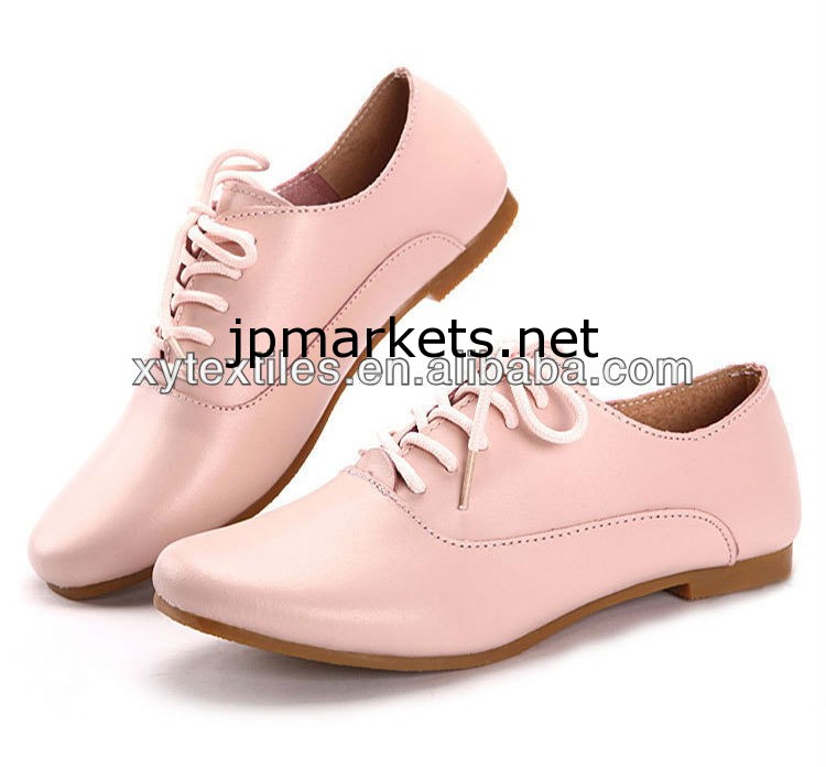 2013ファッションのレースの靴の本革フラットシューズレディースオックスフォードシューズ女性のパンプス問屋・仕入れ・卸・卸売り
