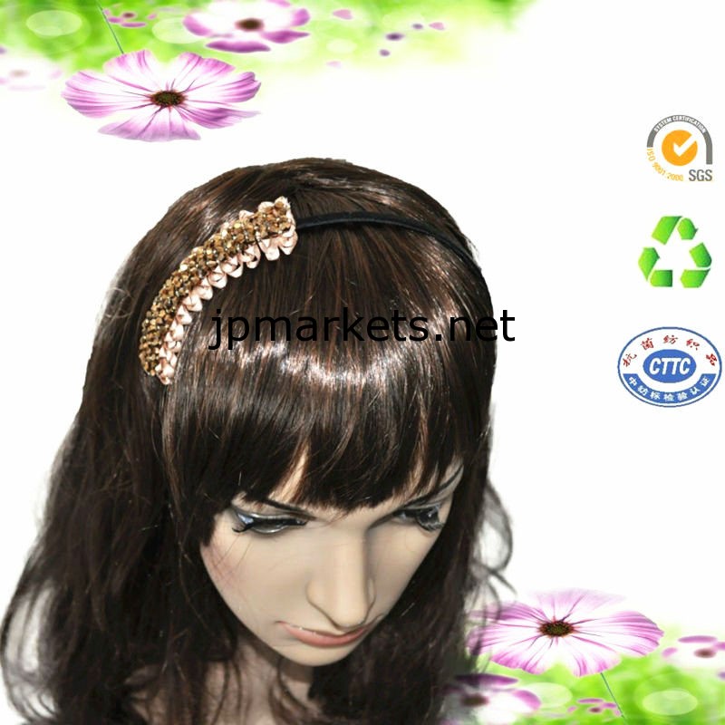 MJ-D-63繊細なリボンセットオーガーヘアフープ/装飾的な女の子の髪のフープ問屋・仕入れ・卸・卸売り