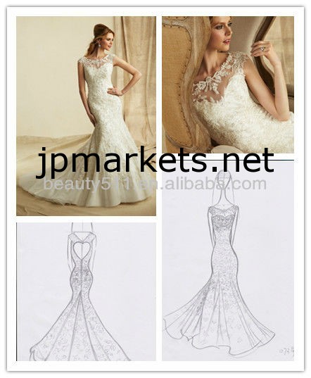 Astergarden 2011ファクトリーストアリアルモデルベールギフトホルター刺繍の花嫁衣装のウェディングドレスA0406として（手袋）問屋・仕入れ・卸・卸売り