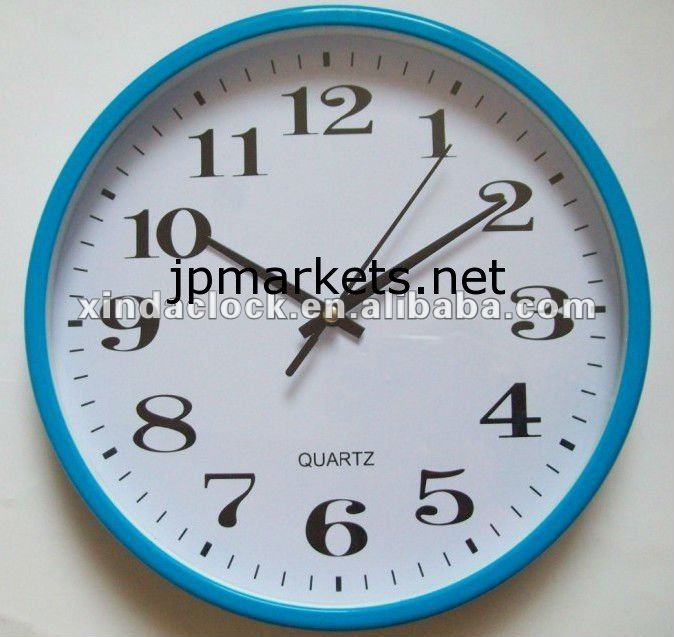 9インチ美しいデザインの新しいプラスチック製の壁時計問屋・仕入れ・卸・卸売り