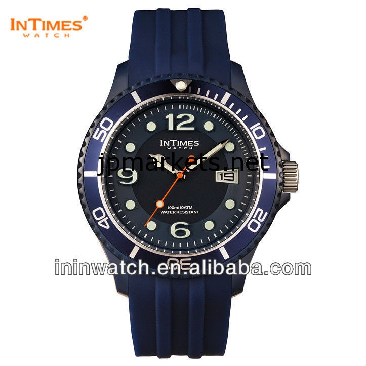 男性は2013年、新しいstyleXLサイズ48ミリメートルの10ATM耐水ステンレススチールバックIntimes IT-090を腕時計問屋・仕入れ・卸・卸売り