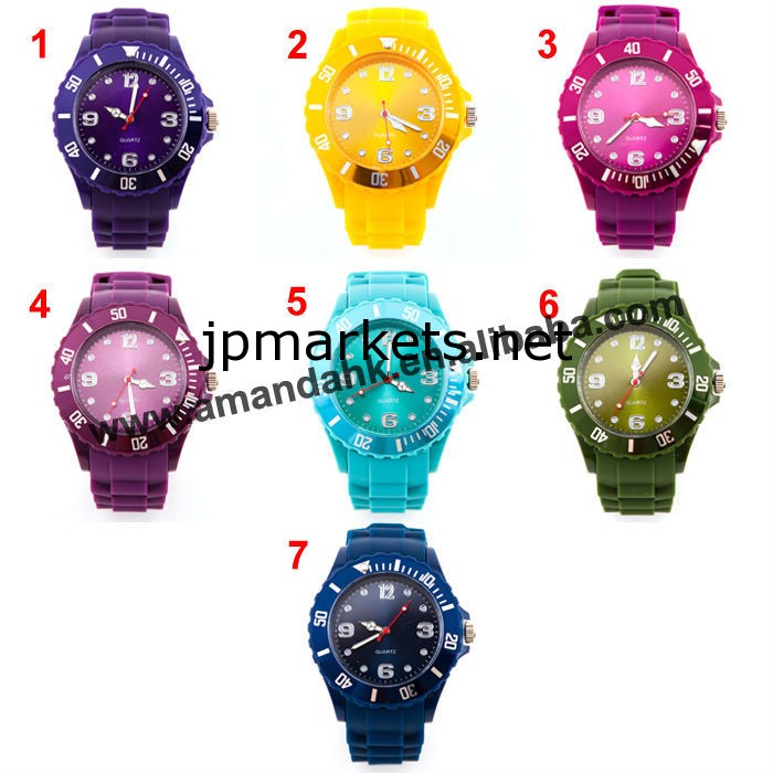2013トップスは特殊プラスチッククォーツ時計35/38/43/48mmロゴなしシリコーンの腕時計セール問屋・仕入れ・卸・卸売り