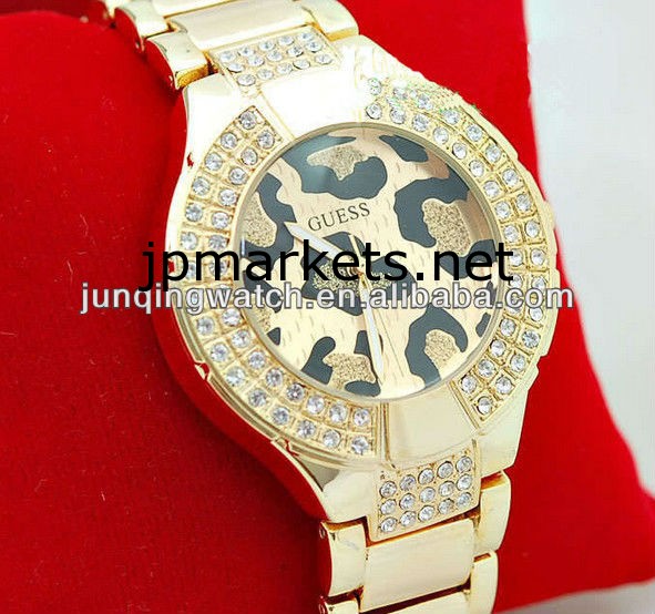 最高品質のブランドのレディースヒョウ黄金のダイヤモンドの腕時計問屋・仕入れ・卸・卸売り