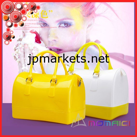 2013女性ファッションMKキャンディバッグハンドバッグ透明PVCレザーゼリーハンドバッグシリコンゼリーバッグ問屋・仕入れ・卸・卸売り