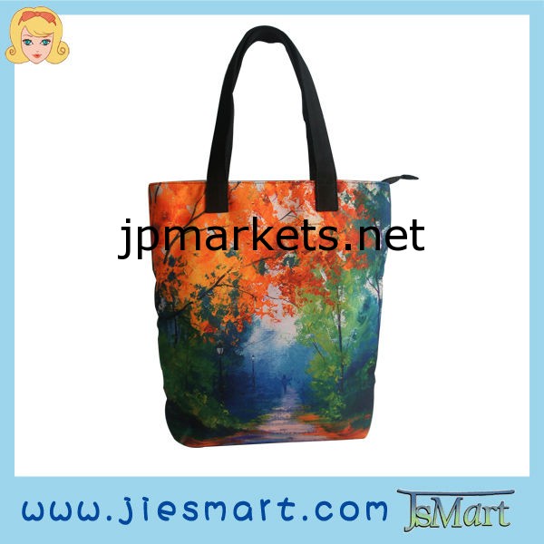 JSMARTキャンバスストレートハンドバッグ昇華印刷問屋・仕入れ・卸・卸売り