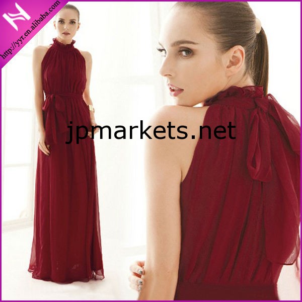 SM04＃ファッション女性のロングシフォンマキシドレス問屋・仕入れ・卸・卸売り