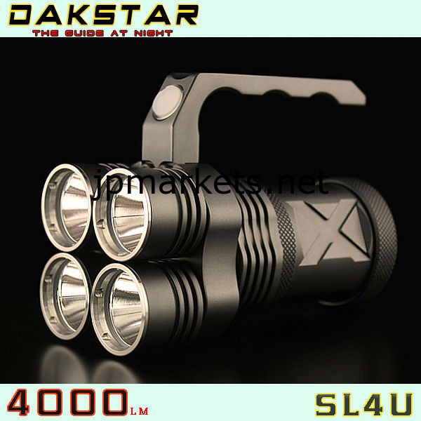 DAKSTAR新着SL4UクリーXML2 U2 4000LM 18650ハイパワーアルミ充電式LED懐中電灯警察問屋・仕入れ・卸・卸売り