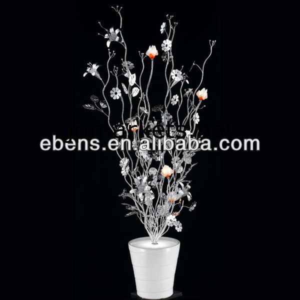 手作りの陶製の花瓶装飾LEDaluminumフラワーフロアスタンディングランプ問屋・仕入れ・卸・卸売り