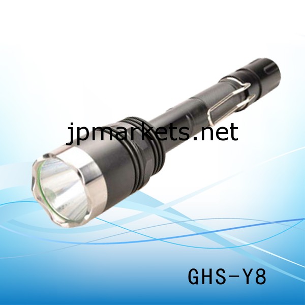 GHS-Y8中国サプライヤー2014新製品アルミ防水ハイパワー充電式ロングレンジ高ルーメンクリーT6の懐中問屋・仕入れ・卸・卸売り