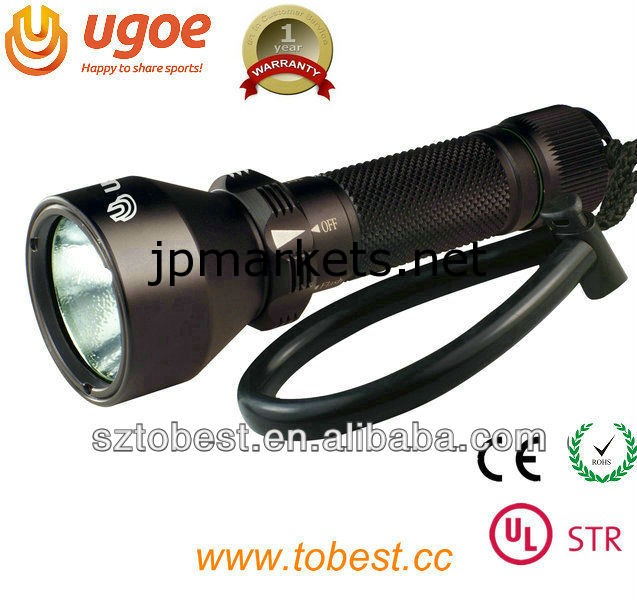 ダイビング懐中電灯ルーメンUGOE防水IP68 1000（CE、RoHS指令、UL-STR）問屋・仕入れ・卸・卸売り