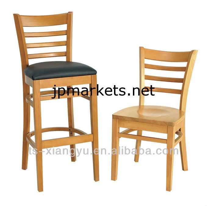 レストラン固体木製の椅子、バーの椅子DGW0005問屋・仕入れ・卸・卸売り