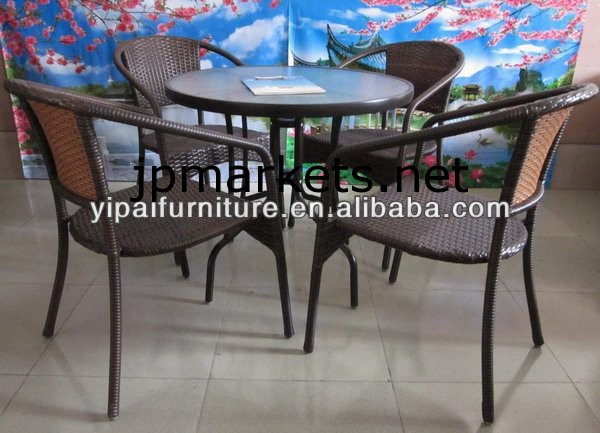 屋外（YC021R、YT47A）のための熱い販売のPE籐の椅子とテーブル問屋・仕入れ・卸・卸売り