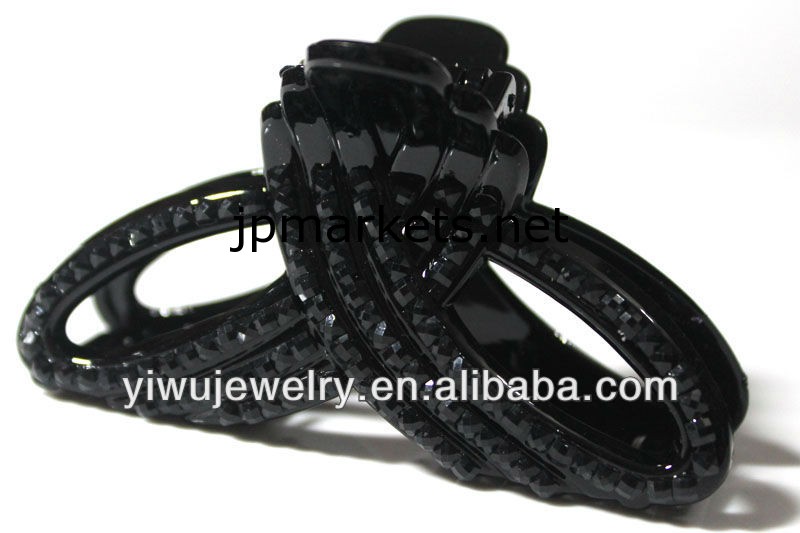 ブラックちょう結びのプラスチック髪爪クリップスタイリッシュなヘアアクセサリーHA1062-340問屋・仕入れ・卸・卸売り