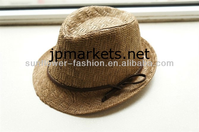 熱い販売の夏の紙ストローハット、紙の帽子、子供の麦わら帽子問屋・仕入れ・卸・卸売り
