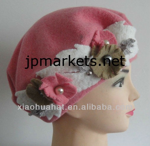 2013ファッションの新しいスタイルの女性の冬のニットのウールのベレー帽問屋・仕入れ・卸・卸売り