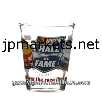 promotinギフト/ガラス製品のための豪華な形の50ミリリットルのカスタムプリントショットグラス/飲用グラス問屋・仕入れ・卸・卸売り