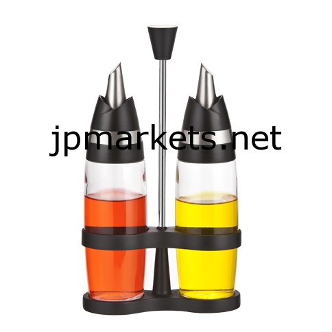 SINOGLASS 300ミリリットル重力注ぎ口は、風デザイングラスオイルと酢ディスペンサーボトルセットローズ問屋・仕入れ・卸・卸売り