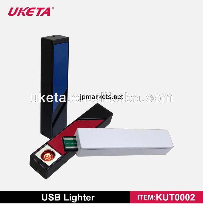 2014最も新しい高品質のブランド無煙亜鉛合金メタルケース充電式シガレットUSBライター問屋・仕入れ・卸・卸売り