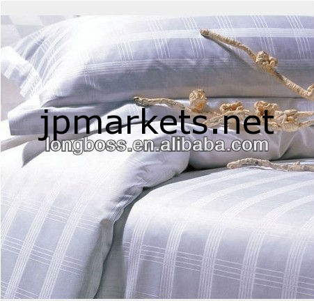 綿100％の3センチメートルストライプ新しいベッドシーツ寝具セット問屋・仕入れ・卸・卸売り