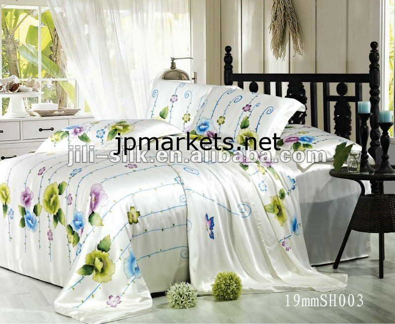 卸売ユニークな夏の手描きのシルクの寝具セット/華麗な寝具シート、布団カバー、枕カバー/シルクのベッドカバー問屋・仕入れ・卸・卸売り
