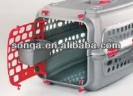 ハンドル付きプラスチック製の屋外クローズド旅行ペットケージ、ペットキャリア·ペットハウス問屋・仕入れ・卸・卸売り