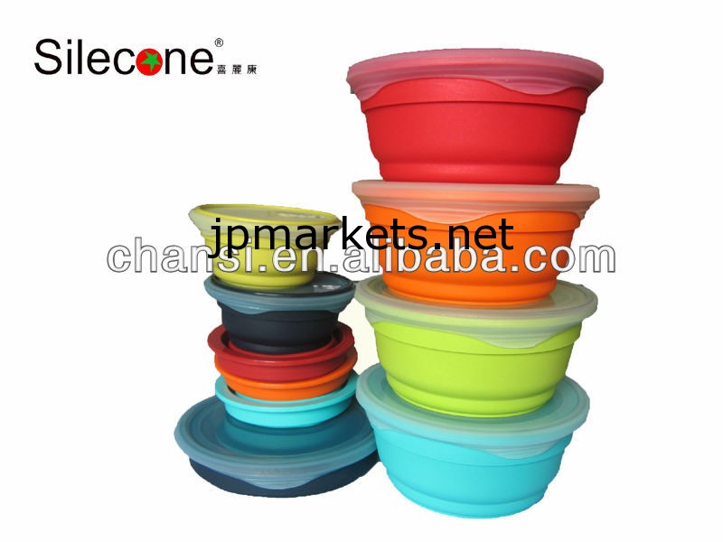 簡単にロック＆フレッシュシリコン食品容器/鮮明（1500ミリリットル）を保持問屋・仕入れ・卸・卸売り