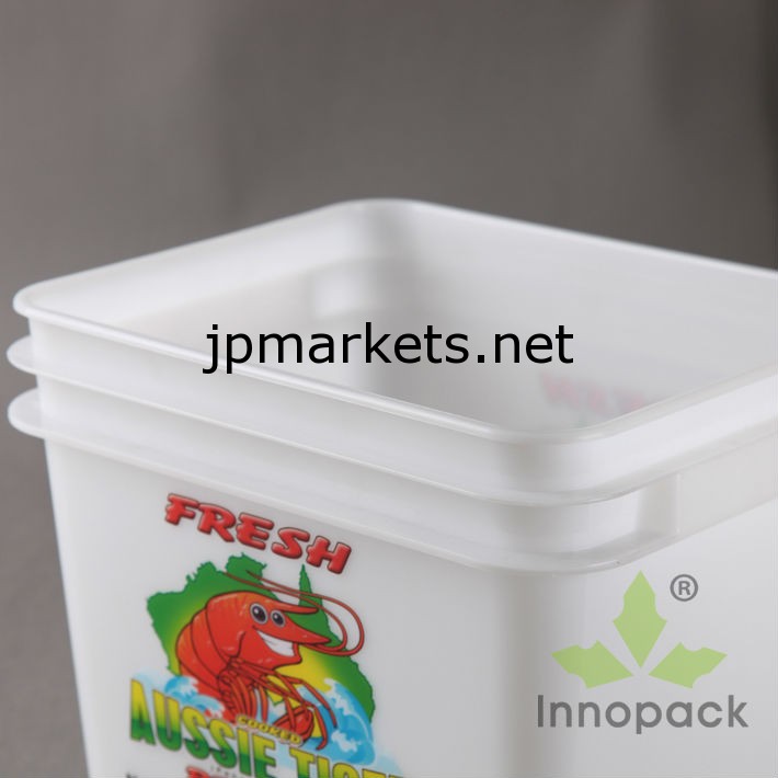 海の幸のためのふた付き10リットルの長方形のプラスチック容器問屋・仕入れ・卸・卸売り