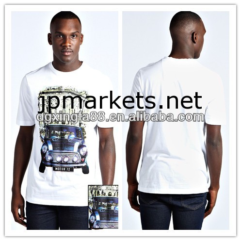 2014カスタムメイドの男性のためのO型ネックレトロミニプリントTシャツ問屋・仕入れ・卸・卸売り