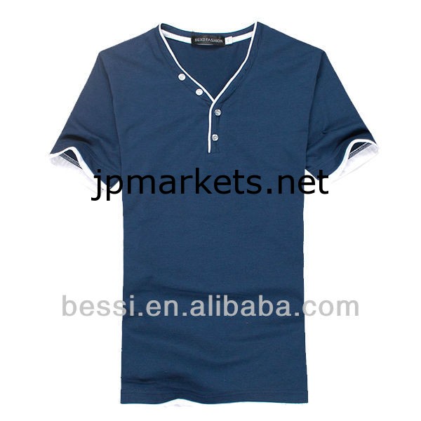 広州別子2013のVネックファッション男のTシャツ問屋・仕入れ・卸・卸売り
