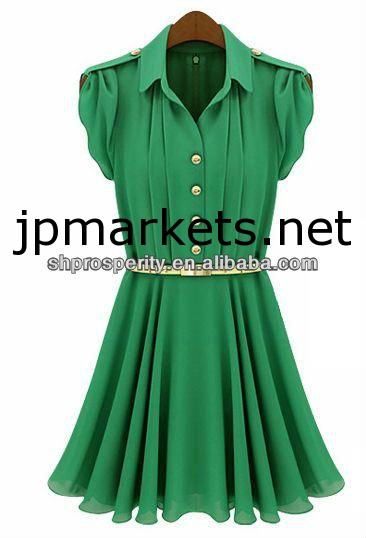 レディース2013ファッションプリーツシフォンドレス問屋・仕入れ・卸・卸売り