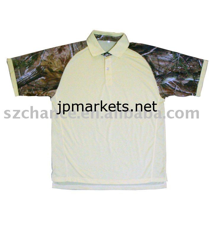 CustomedのエコプラスサイズのメンズゴルフTシャツ、ポリエステル100％のTシャツ問屋・仕入れ・卸・卸売り
