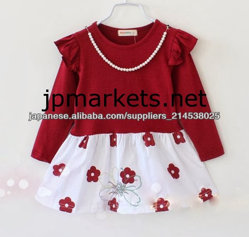 New Arrival Printing Flower Kids Girls Dress For Spring問屋・仕入れ・卸・卸売り