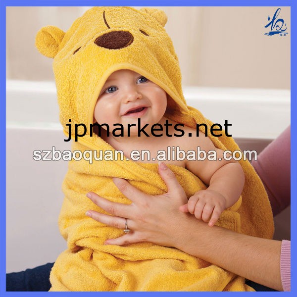 綿100％の通気性動物の赤ちゃんの入浴のローブ/子供のバスローブ問屋・仕入れ・卸・卸売り