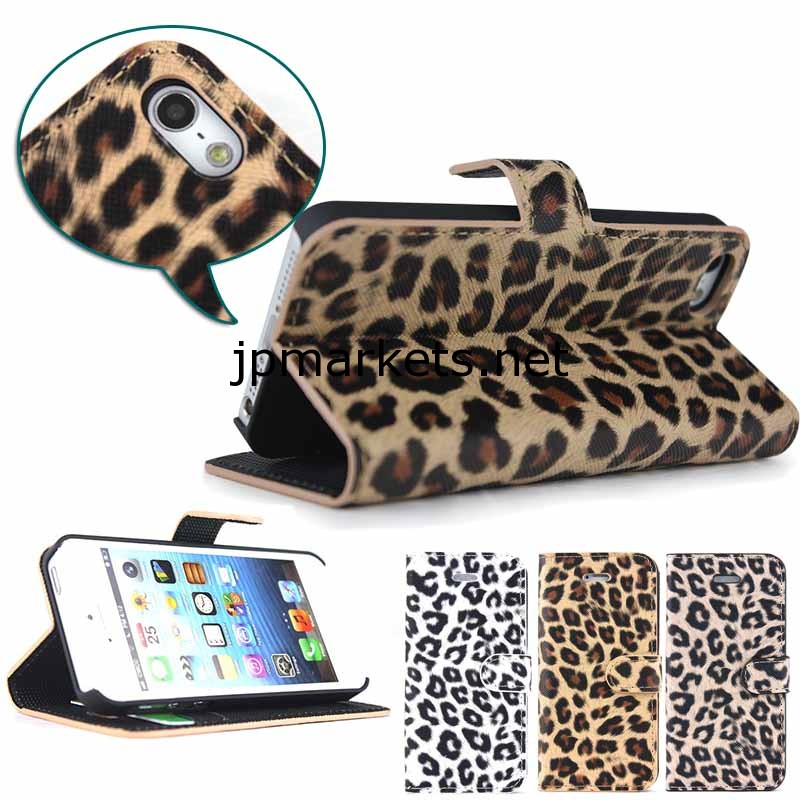 ヒョウ5/5siphone用革の財布ケース問屋・仕入れ・卸・卸売り
