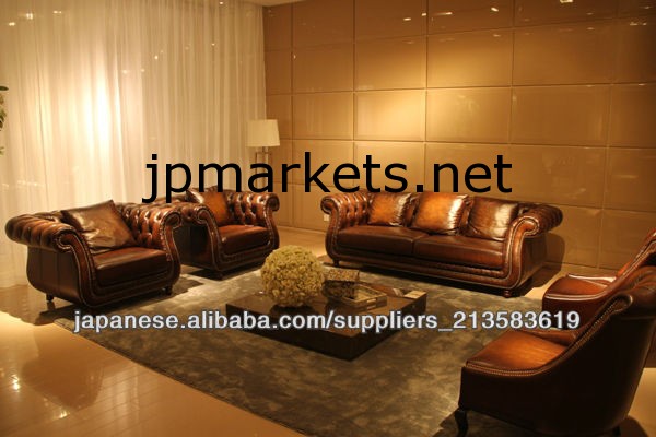 modern design top grain chesterfeld leather sofa furniture問屋・仕入れ・卸・卸売り