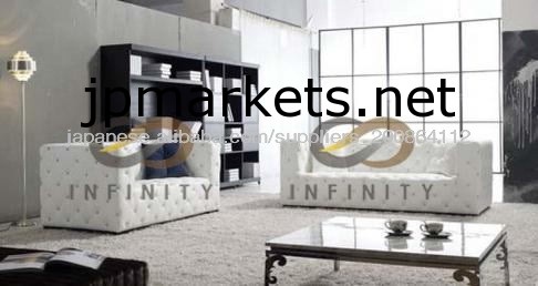ニュークラシックリビングルームの家具 革張りのソファ問屋・仕入れ・卸・卸売り