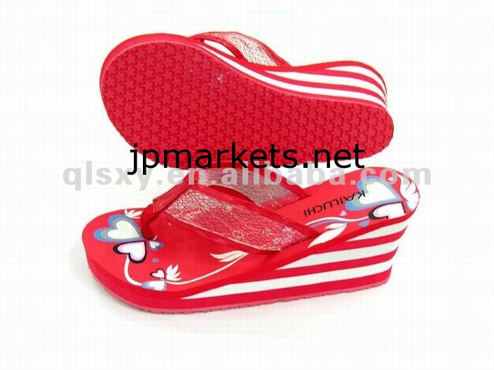 最新の用フリップフロップの女の子のハイヒールのサンダル問屋・仕入れ・卸・卸売り