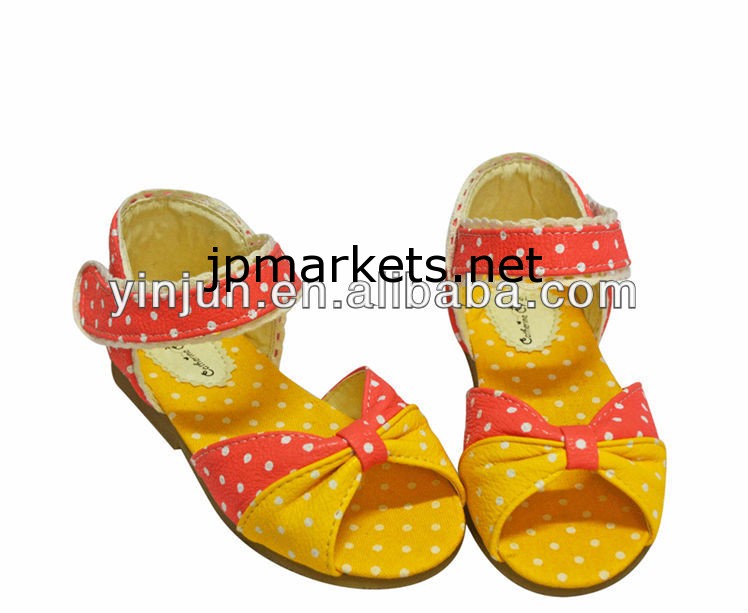 ベルクロ波ポイントレース細工かわいい女の子のサンダル問屋・仕入れ・卸・卸売り