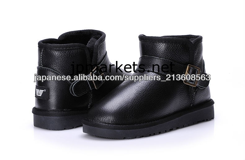 黒光沢2013スタイルレザーブーツ冬の女性のブーツ問屋・仕入れ・卸・卸売り