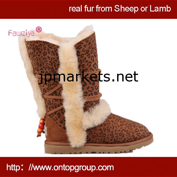 靴 楽天,ファッションヒョウ柄子供シープスキンムートンブーツ問屋・仕入れ・卸・卸売り
