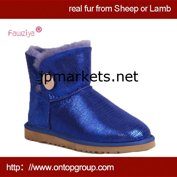celtic sheepskin,ファッションメタリックレザームートンブーツ問屋・仕入れ・卸・卸売り