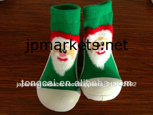 中国赤ん坊の幼児ソフト乳児クリスマス靴下靴ブーツスリッパ問屋・仕入れ・卸・卸売り