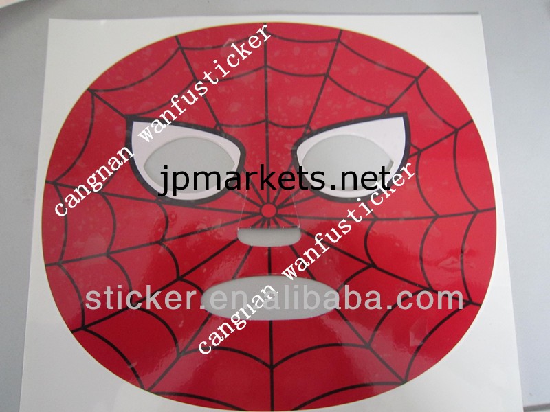 新しいデザインフルフェイス2014年スパイダーマンタトゥーステッカーデザイン問屋・仕入れ・卸・卸売り