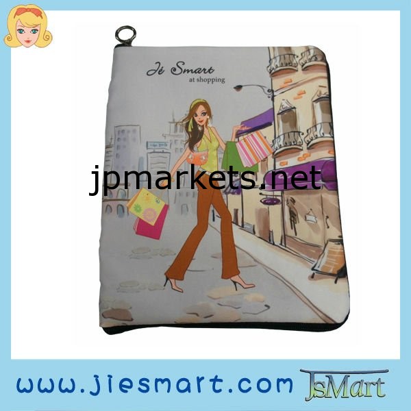 パッドの袋jsmart(i pad用) ショッピングの女の子ラップトップバッグデザインの昇華問屋・仕入れ・卸・卸売り