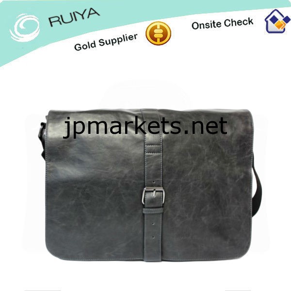 工場出荷時の価格フェイクレザーメンズブラックメッセンジャーバッグノートパソコン用のバッグ- ry- メガバイト- 005問屋・仕入れ・卸・卸売り